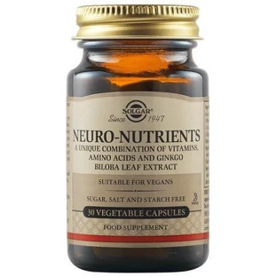 Neuro Nutrients, 30 cápsulas vegetales, Solgar