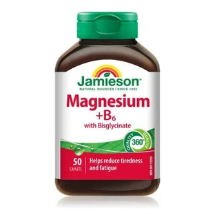 Magnesiumbisglycinaat + B6, 50 tabletten, Jamieson