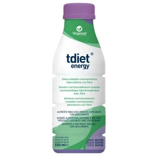 Tdiet Energy neutraler Geschmack, 500 ml, Vegenat