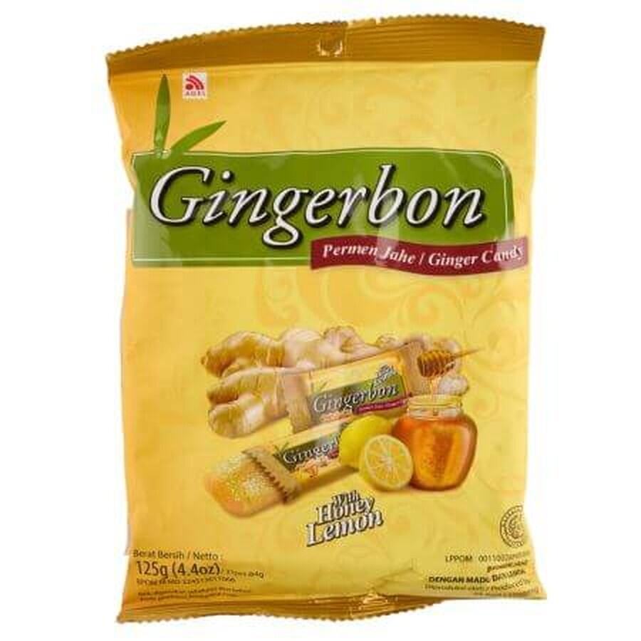 Jellies with ginger, honey and lemon, 125 g, Econatur