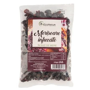 Canneberges infusées dans du jus de pomme, 150 g, Econatur