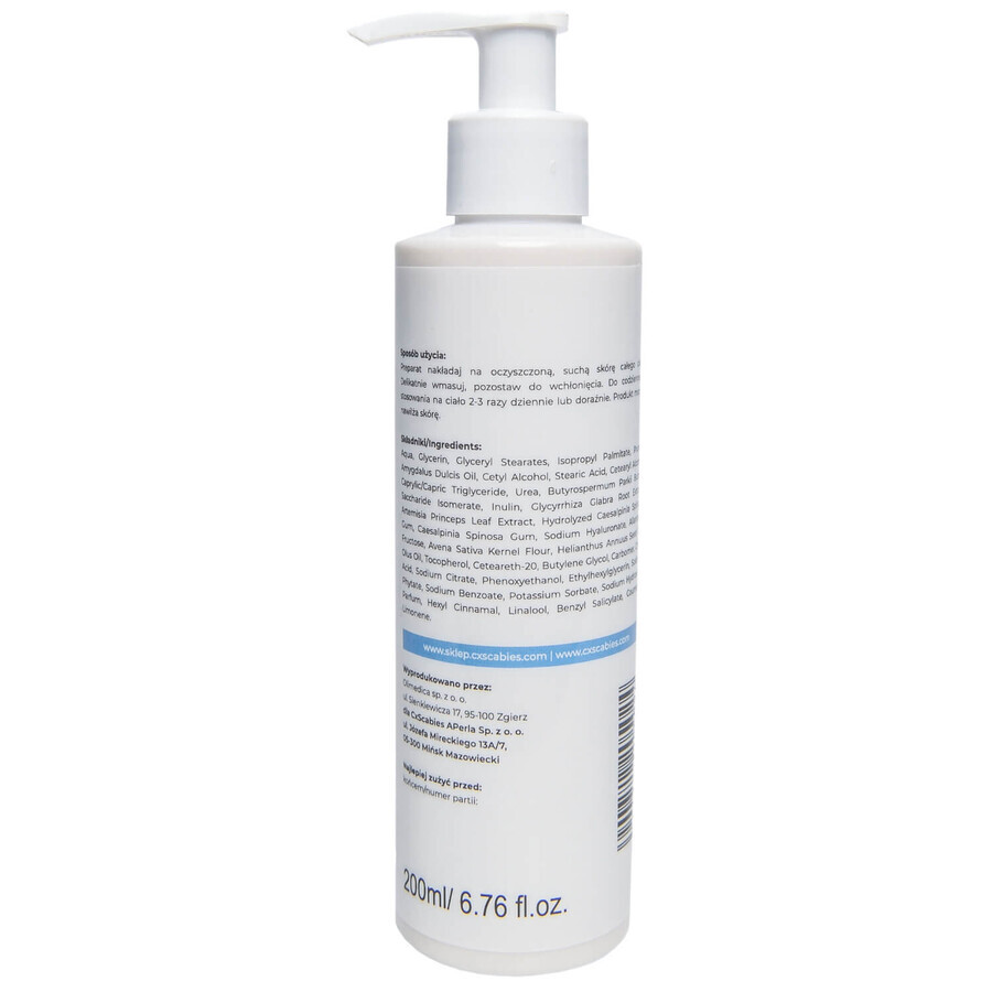 CxScabies bodylotion voor de gevoelige en atopiegevoelige huid, 200 ml