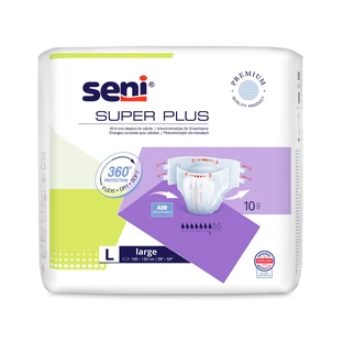 Super Plus Brüste, Windeln, groß, 100-150 cm, 10 Stück