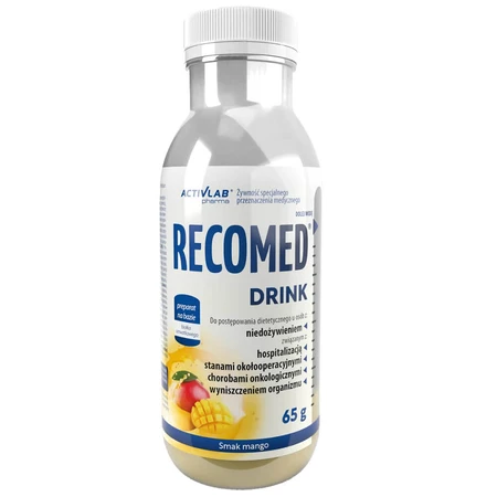 Activlab Pharma RecoMed Drink Set, Nährstoffpräparat, Mango-Geschmack, 6 x 65 g