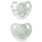 Suavinex Dreams, anatomic dummy, silicone, green, 0-6 months, 2 pieces Suavinex Dreams, anatomic dummy, silicone, green, 0-6 months, 2 pieces