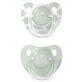 Suavinex Dreams, anatomic dummy, silicone, green, 0-6 months, 2 pieces