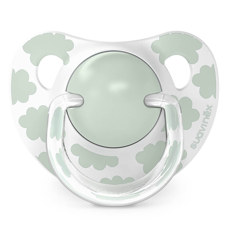 Suavinex Dreams, anatomic dummy, silicone, green, 0-6 months, 2 pieces
