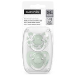Suavinex Dreams, anatomic dummy, silicone, green, 0-6 months, 2 pieces Suavinex Dreams, anatomic dummy, silicone, green, 0-6 months, 2 pieces