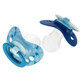 NUK Signature, pacifier, silicone, anatomic, blue, 18-36 months, 2 pieces