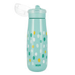 NUK Mini-Me FLip, biberon 2 en 1, turquoise, à partir de 12 mois, 450 ml NUK Mini-Me FLip, biberon 2 en 1, turquoise, à partir de 12 mois, 450 ml