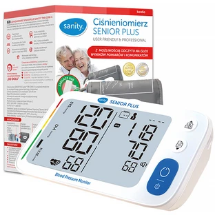 Sanity Senior Plus TMB-2288-C, automatic upper arm blood pressure monitor with power supply, talking