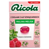 Ricola Himbeere und Melisse, Schweizer Kräuterbonbons, zuckerfrei, 27,5 g