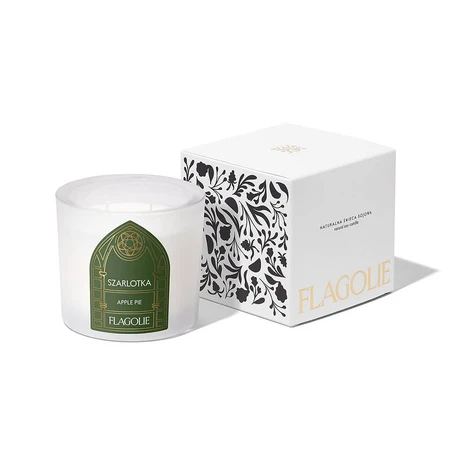 Flagolie Celebrate Christmas, geparfumeerde sojakaars, Appeltaart, 170 g