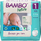 Bambo Nature, pannolini usa e getta, taglia 1, neonato, 2-4 kg, 22 pz.