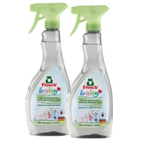Frosch Babyset, spray voor het verwijderen van vlekken uit baby- en kinderkleding, 2 x 500 ml