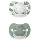 Suavinex A walk in the park SX Pro, physiologic dummy, silicone, olive, 6-18 months, 2 pieces
