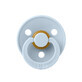 Bibs Colour, pacifier, pacifier, rubber, round, size 1, Baby Blue, from birth, 1 pc