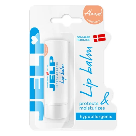 Jelp Baume à lèvres hypoallergénique, amande, 4,4 g