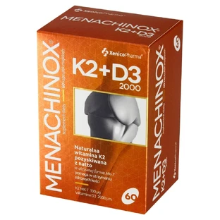 Menachinox K2 + D3 2000, 60 softgels