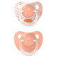 Suavinex Dreams, anatomical dummy, silicone, peach, from 18 months, 2 pieces