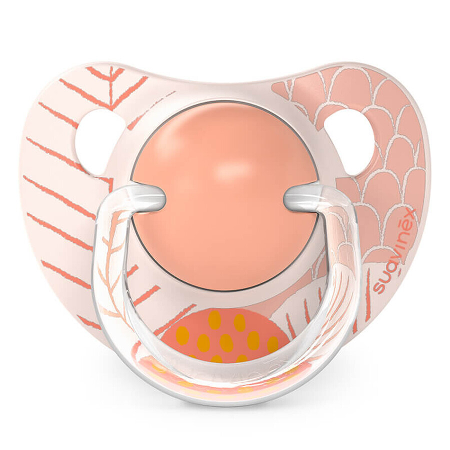 Suavinex Dreams, anatomical dummy, silicone, peach, from 18 months, 2 pieces