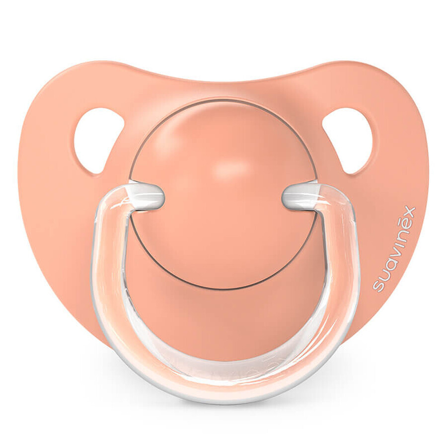 Suavinex Dreams, anatomical dummy, silicone, peach, from 18 months, 2 pieces