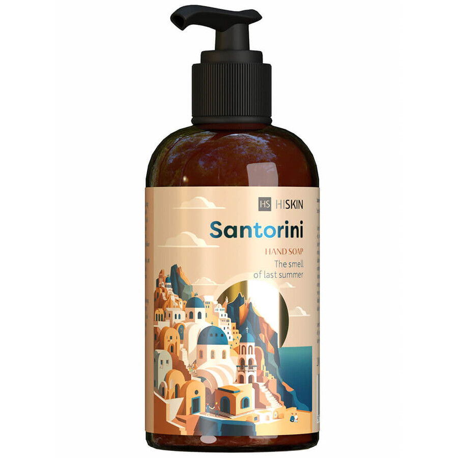 Hiskin Bon Voyage, liquid hand soap, Santorini, 250 ml
