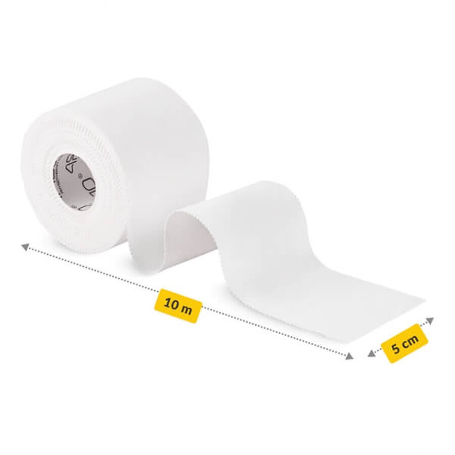 4Fizjo, bande de kinésiotaping, blanche, 5 cm x 10 m