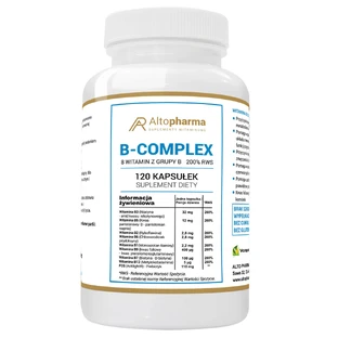 AltoPharma Complejo B, 200% RWS, 120 cápsulas