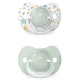 Suavinex Dreams SX Pro, fysiologische fopspeen, silicone, groen, 6-18 maanden, 2 stuks
