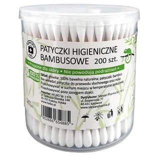 ABC first aid kit, bamboo cotton swabs, 200 pieces