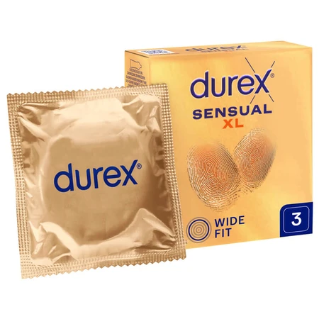 Durex Sensual XL, preservativos superfinos, 3 unidades