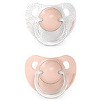 Suavinex Dreams, anatomical dummy, silicone, peach, 0-6 months, 2 pieces