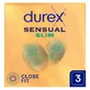 Durex Sensual Slim, super dunne condooms, 3 stuks