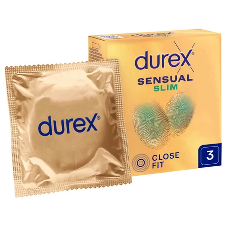 Durex Sensual Slim, super dunne condooms, 3 stuks