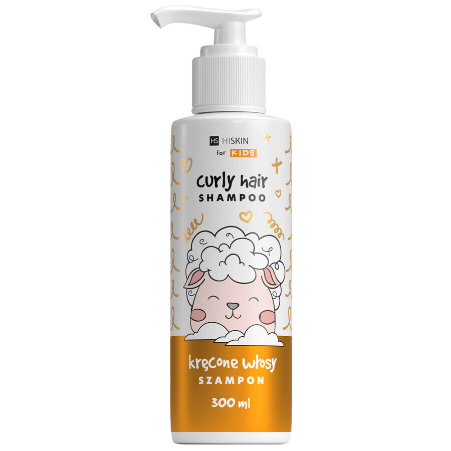 Hiskin Kids Curly Hair, champú para cabello rizado, 300 ml PAQUETE DAMAGADO