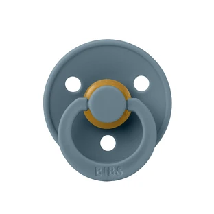 Bavoirs Colour, sucette, caoutchouc, rond, taille 1, Petrol, dès la naissance, 1 pc
