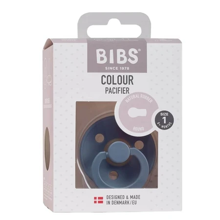 Bavoirs Colour, sucette, caoutchouc, rond, taille 1, Petrol, dès la naissance, 1 pc