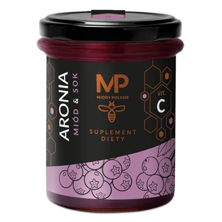 Miody Polskie Polskie Miód & Sok Aronia + Vit. C, 250 g