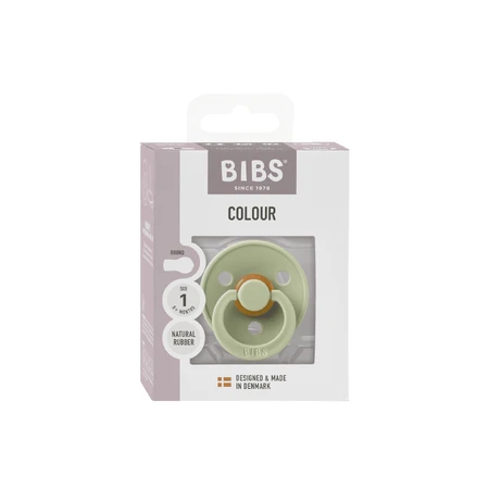 Slabbetjes Kleur, fopspeen, rubber, rond, maat 1, Sage, vanaf de geboorte, 1 st