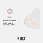 Bibs Colour, pacifier, rubber, round, size 2, Sage, from 6 months, 1 pc Bibs Colour, pacifier, rubber, round, size 2, Sage, from 6 months, 1 pc
