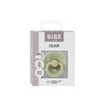 Bibs Colour, pacifier, rubber, round, size 2, Sage, from 6 months, 1 pc Bibs Colour, pacifier, rubber, round, size 2, Sage, from 6 months, 1 pc