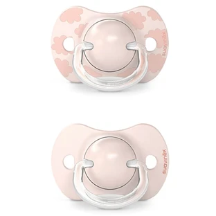 Suavinex Dreams SX Pro, fysiologische fopspeen, silicone, roze, 0-6 maanden, 2 stuks