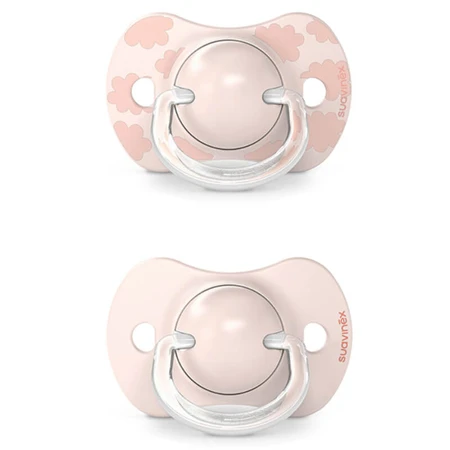 Suavinex Dreams SX Pro, fysiologische fopspeen, silicone, roze, 0-6 maanden, 2 stuks