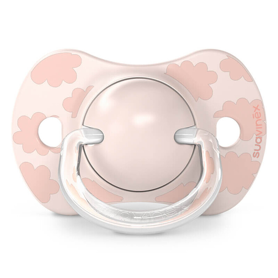 Suavinex Dreams SX Pro, physiologic dummy, silicone, pink, 0-6 months, 2 pieces
