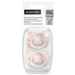 Suavinex Dreams SX Pro, physiologic dummy, silicone, pink, 0-6 months, 2 pieces Suavinex Dreams SX Pro, physiologic dummy, silicone, pink, 0-6 months, 2 pieces
