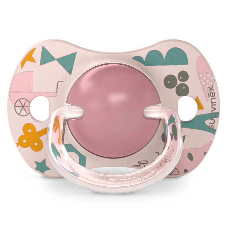 Suavinex A walk in the park SX Pro, physiological dummy, silicone, pink, from 18 months, 2 pieces