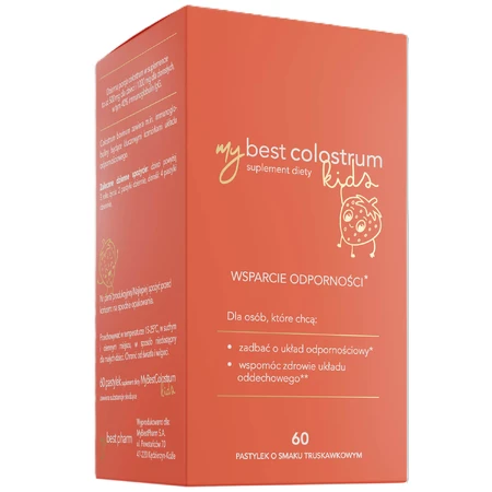 MyBestColostrum Kids, strawberry flavor, 60 pills