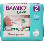 Bambo Nature, wegwerpluiers, maat 2, Mini, 3-6 kg, 30 stuks Bambo Nature, wegwerpluiers, maat 2, Mini, 3-6 kg, 30 stuks