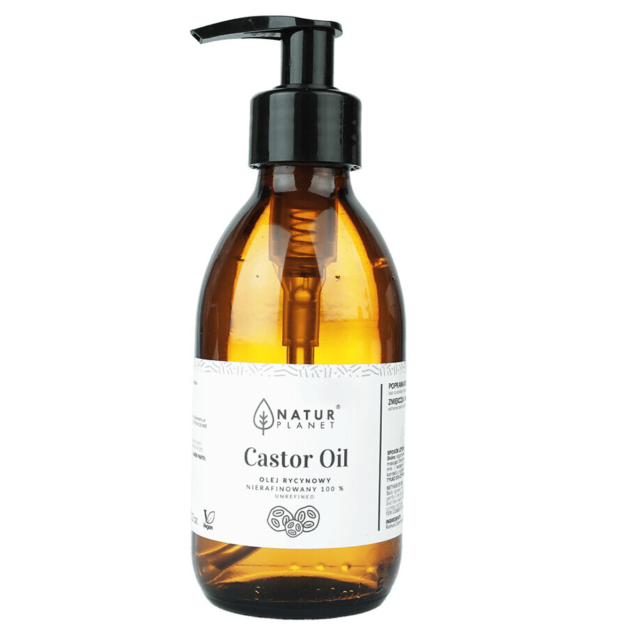 Cumpără Natur Planet, ulei de ricin, nerafinat 100%, 200 ml Natur Planet, ulei de ricin, nerafinat 100%, 200 ml
